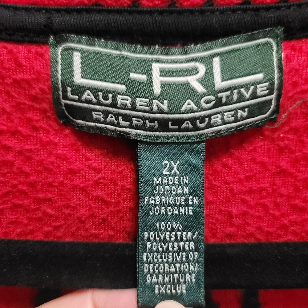 Sz 2x Lauren Active Ralph Lauren South West Tribal Fleece Full Zip Jacket - Picture 8 of 11